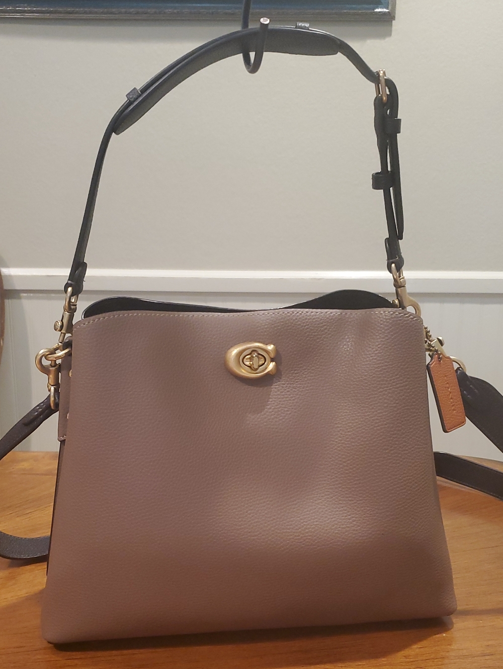 Like NEW Coach Willow Shoulder Bag Dark Stone